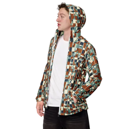 Rustwork Mosaic on a Men's Windbreaker