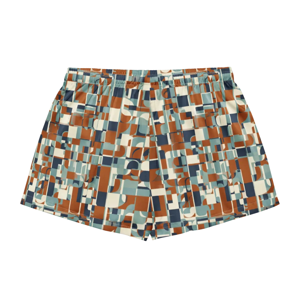 Rustwork Mosaic on Women's Pajama Shorts — Back