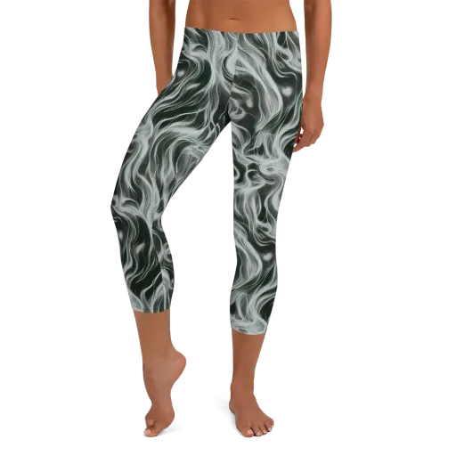 Smoke Tide on a Capri Leggings