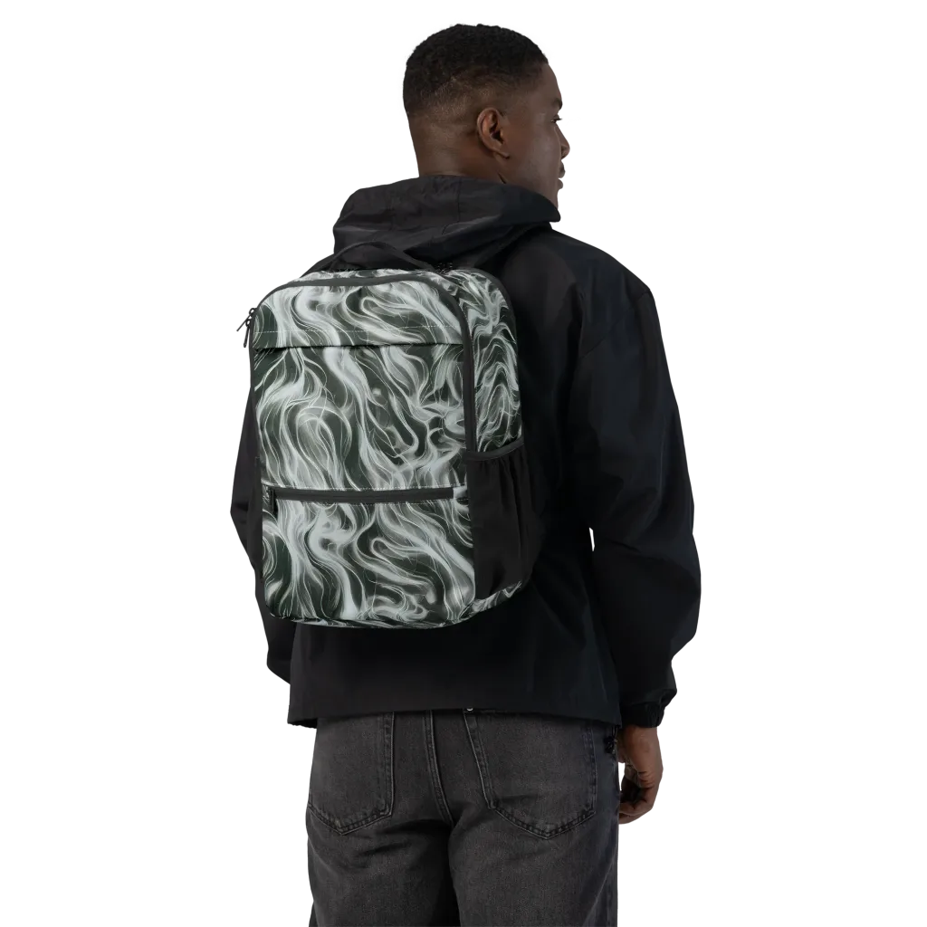 Smoke Tide on Utility Backpack — Back