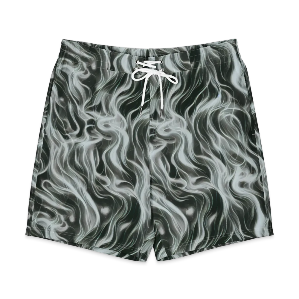 Smoke Tide on Men's Board Shorts — Front