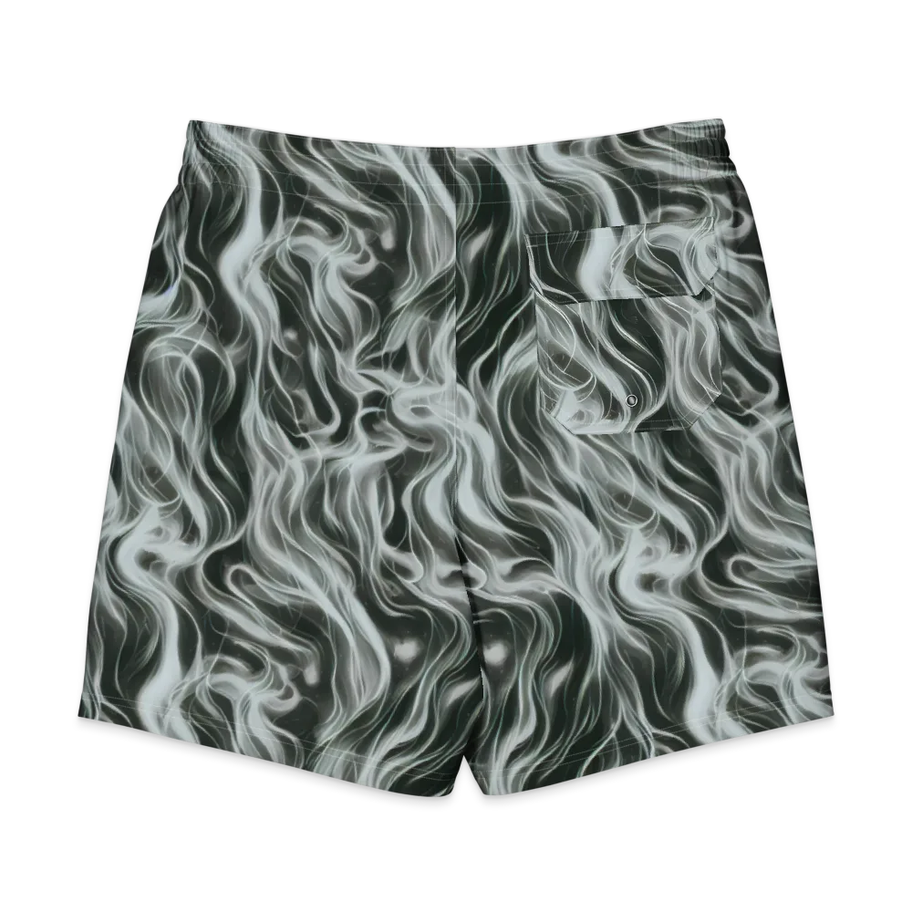 Smoke Tide on Men's Board Shorts — Back