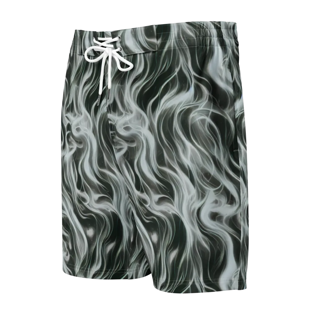Smoke Tide on Men's Board Shorts — Front