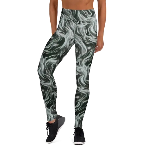 Smoke Tide on a Yoga Leggings