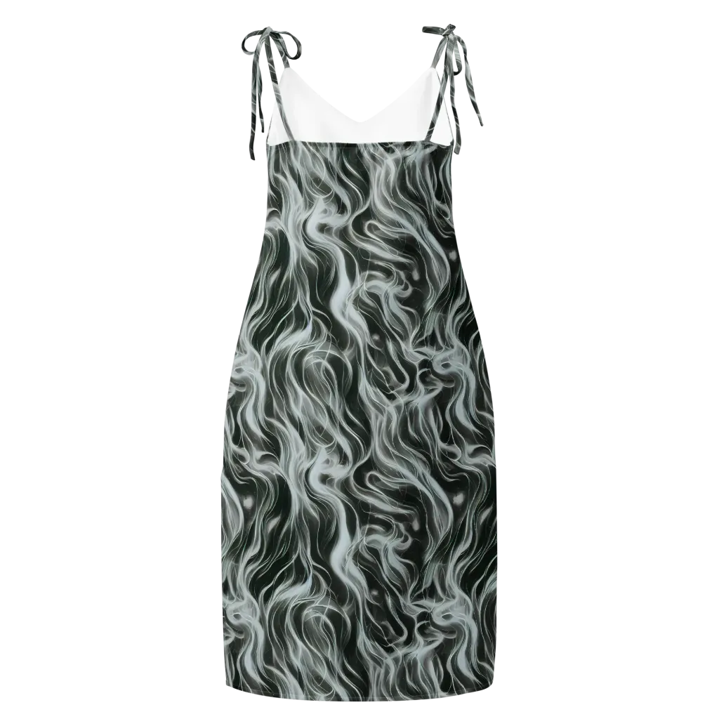 Smoke Tide on Slip Dress — Back