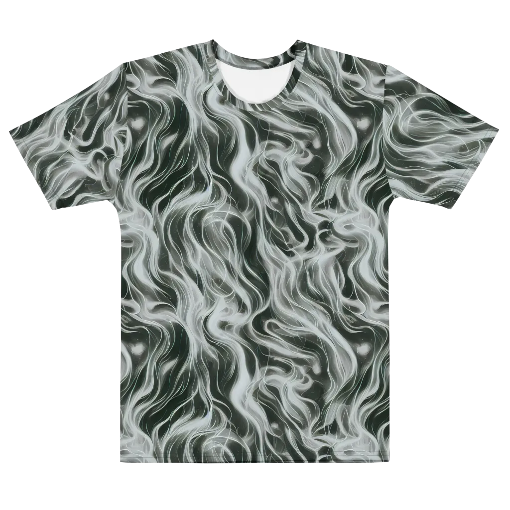 Smoke Tide on Men's Cotton Crew Neck T-Shirt — Front