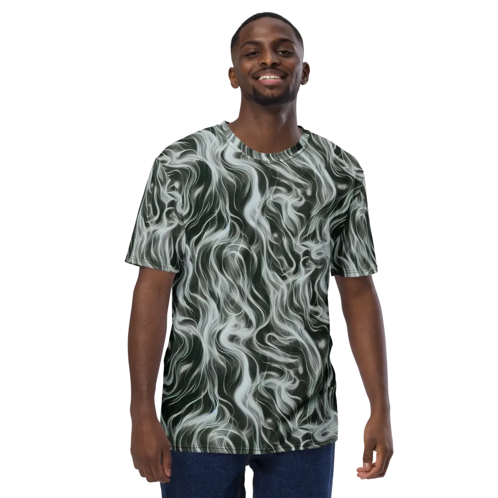 Smoke Tide on Men's Crew Neck T-Shirt — Front