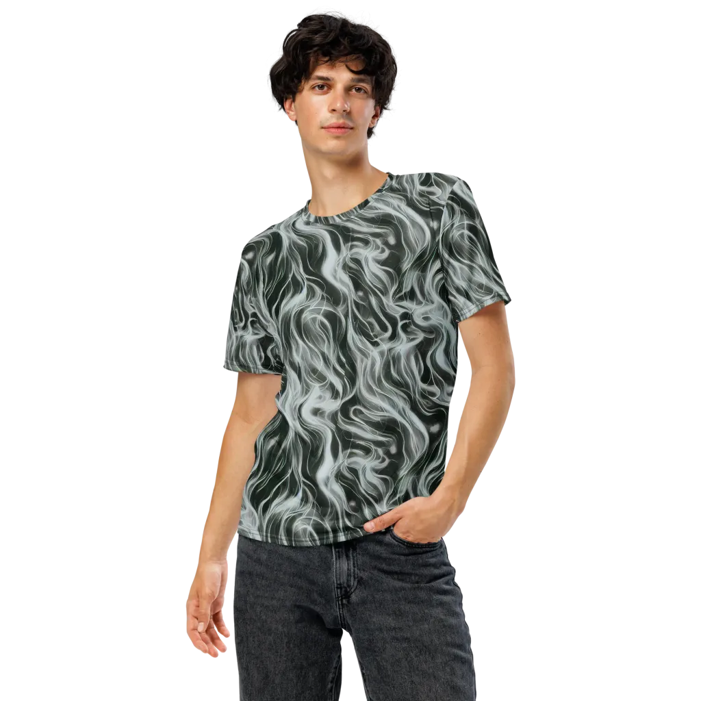 Smoke Tide on Men's Crew Neck T-Shirt — Front