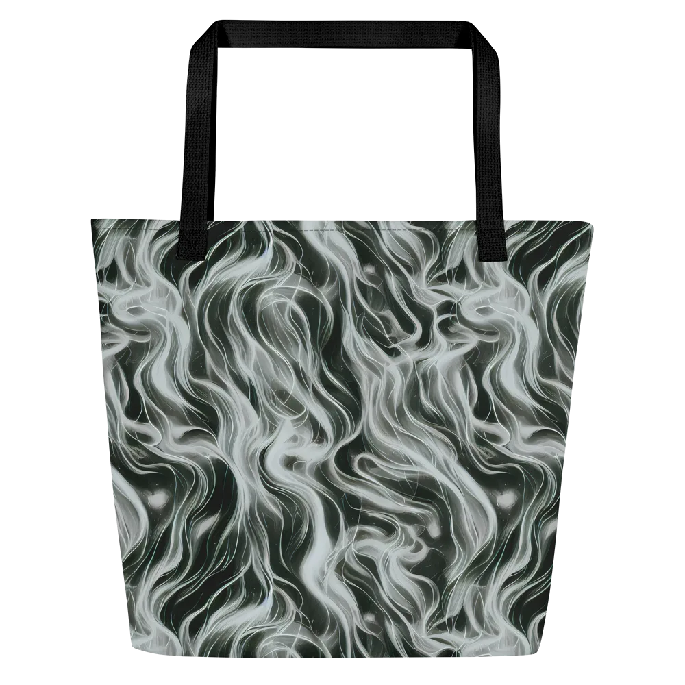 Smoke Tide on Large Tote Bag W/ Pocket — Front