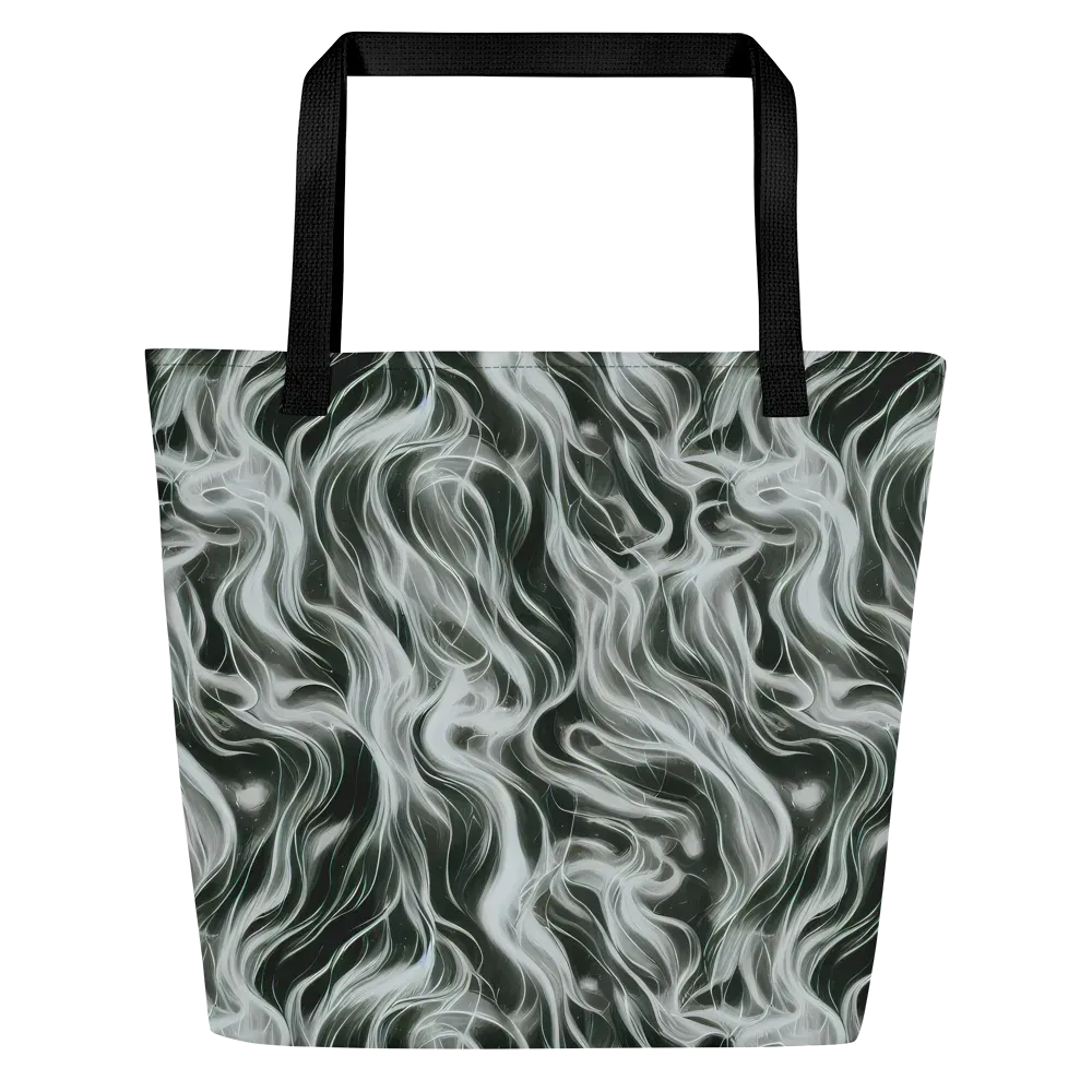 Smoke Tide on Large Tote Bag W/ Pocket — Front