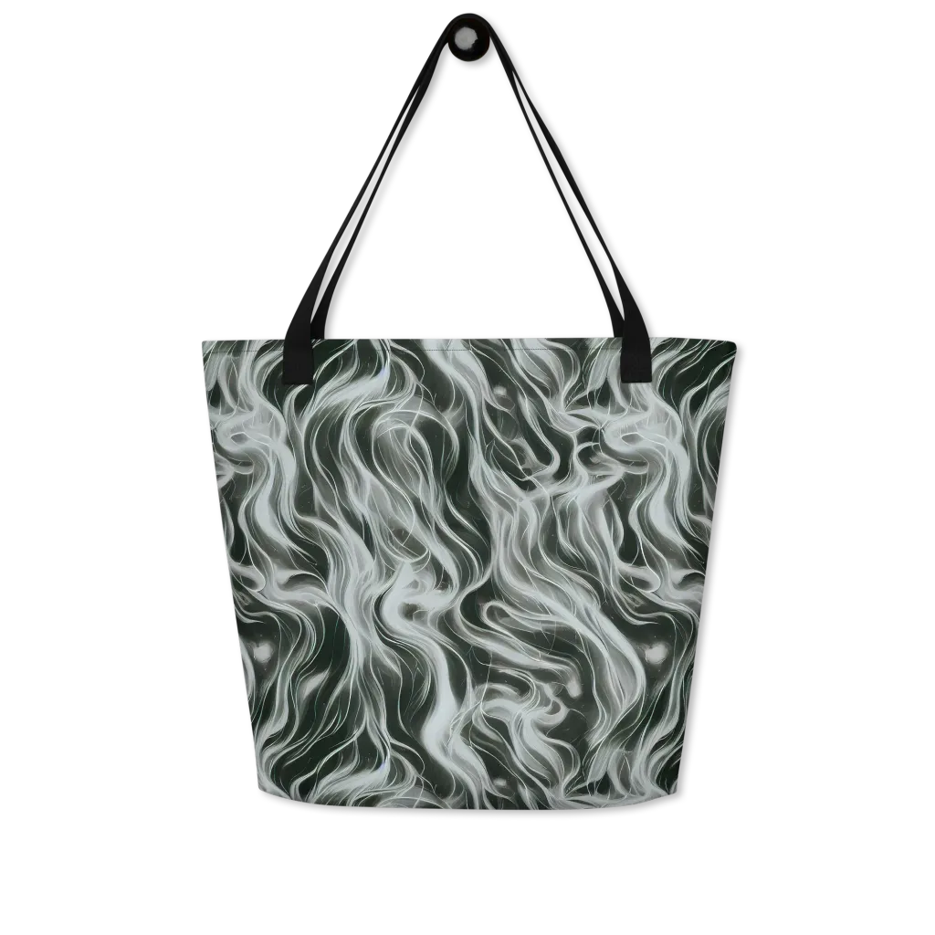 Smoke Tide on Large Tote Bag W/ Pocket — Front
