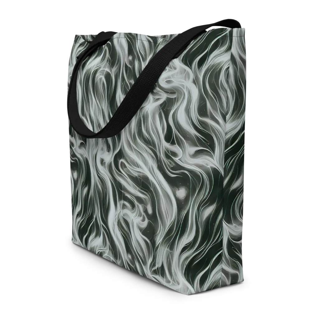 Smoke Tide on Large Tote Bag W/ Pocket — Front