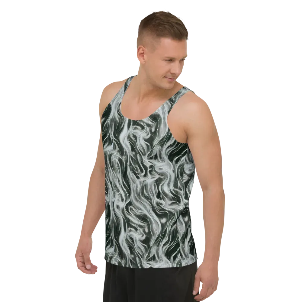 Smoke Tide on Men's Tank Top — Left Front