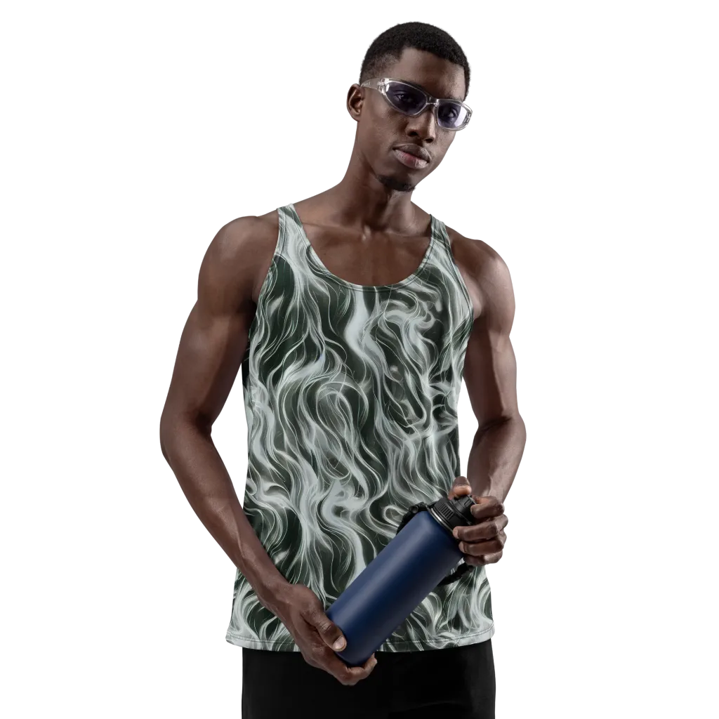 Smoke Tide on Men's Tank Top — Front