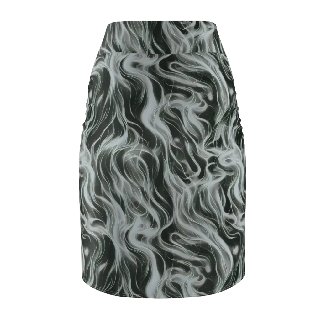 Smoke Tide on Pencil Skirt — Back