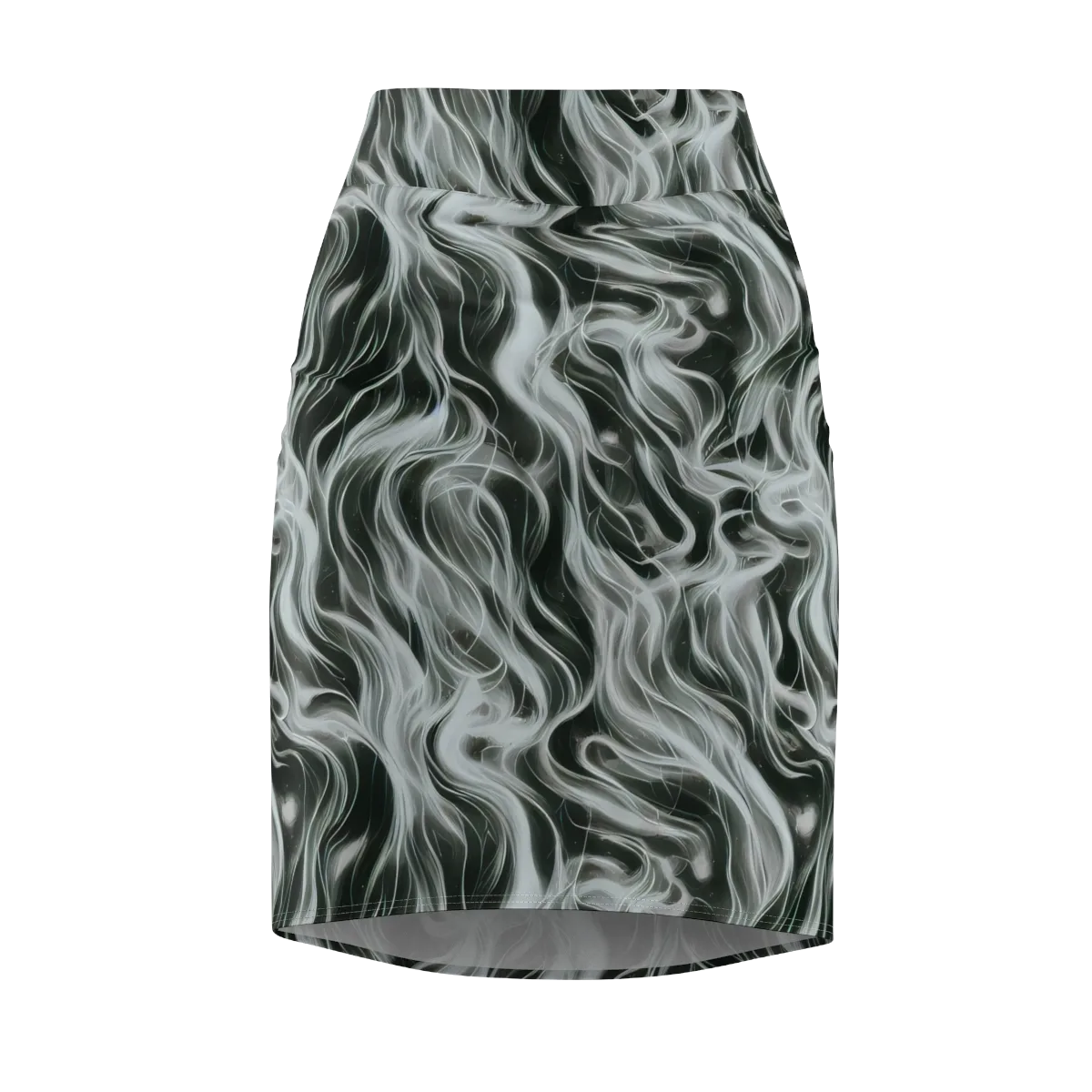 Smoke Tide on Pencil Skirt — Front