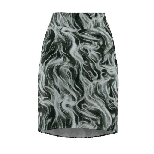 Smoke Tide on a Pencil Skirt
