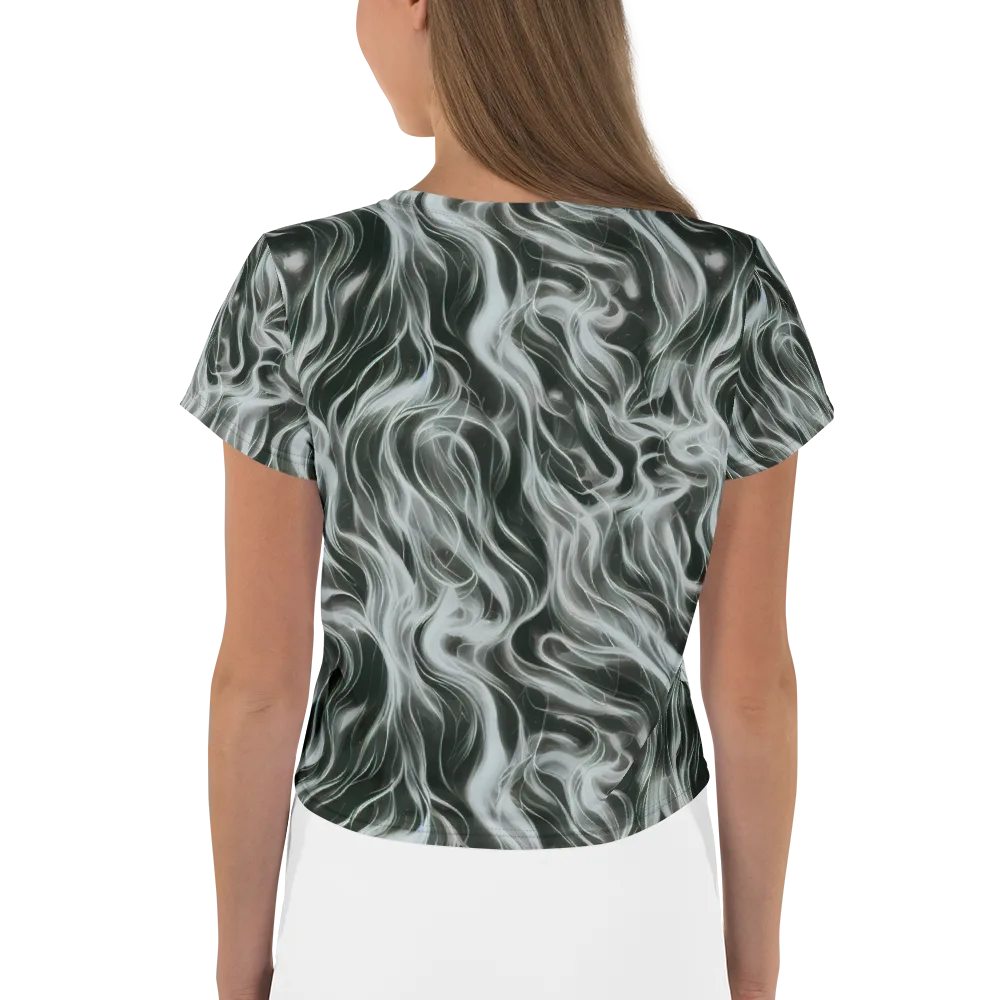 Smoke Tide on Crop Tee — Back