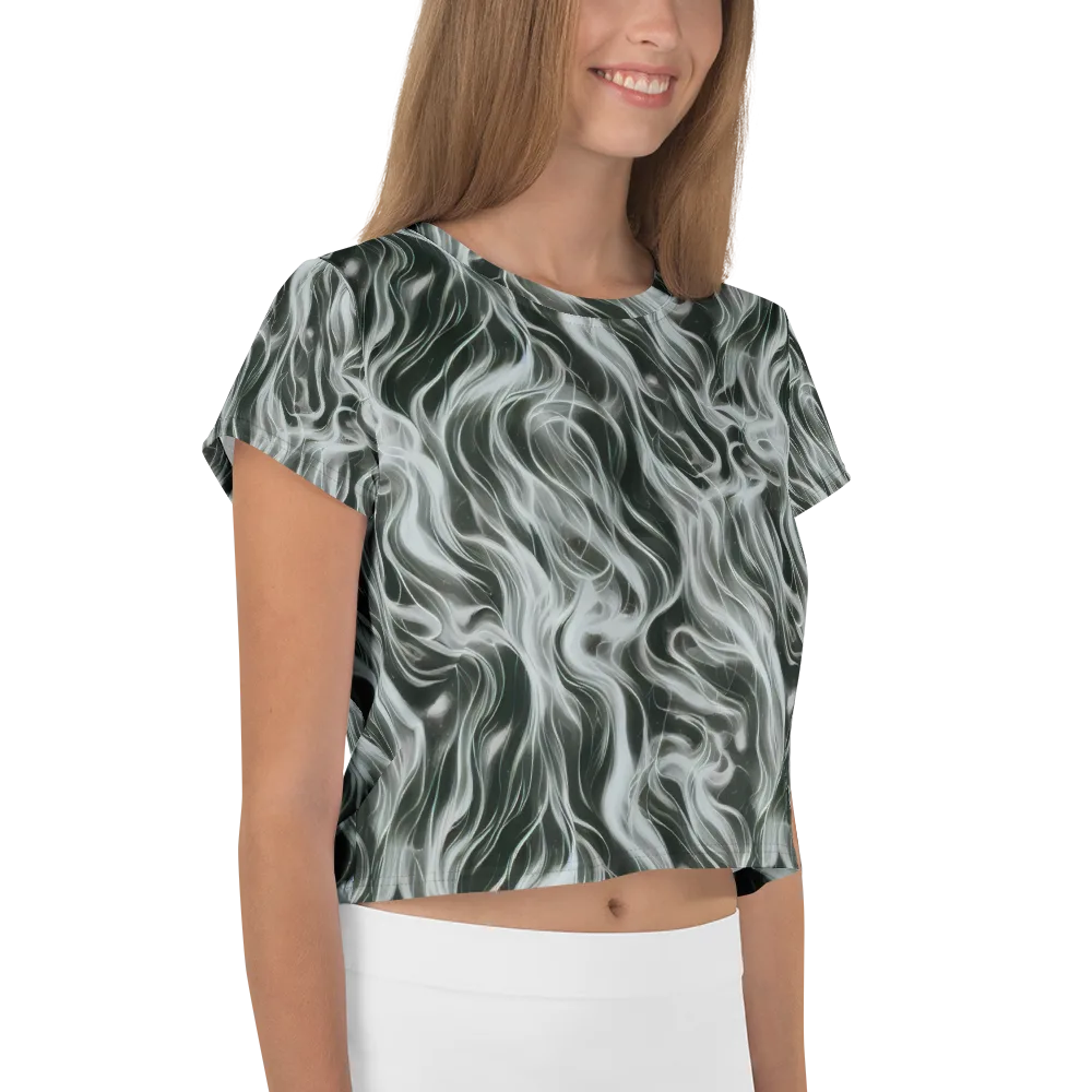 Smoke Tide on Crop Tee — Right