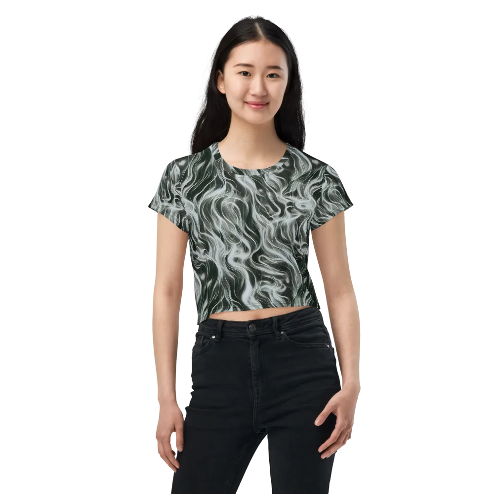 Smoke Tide on Crop Tee — Front