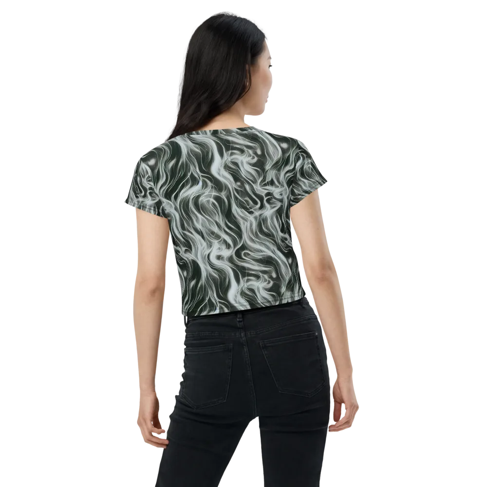 Smoke Tide on Crop Tee — Back