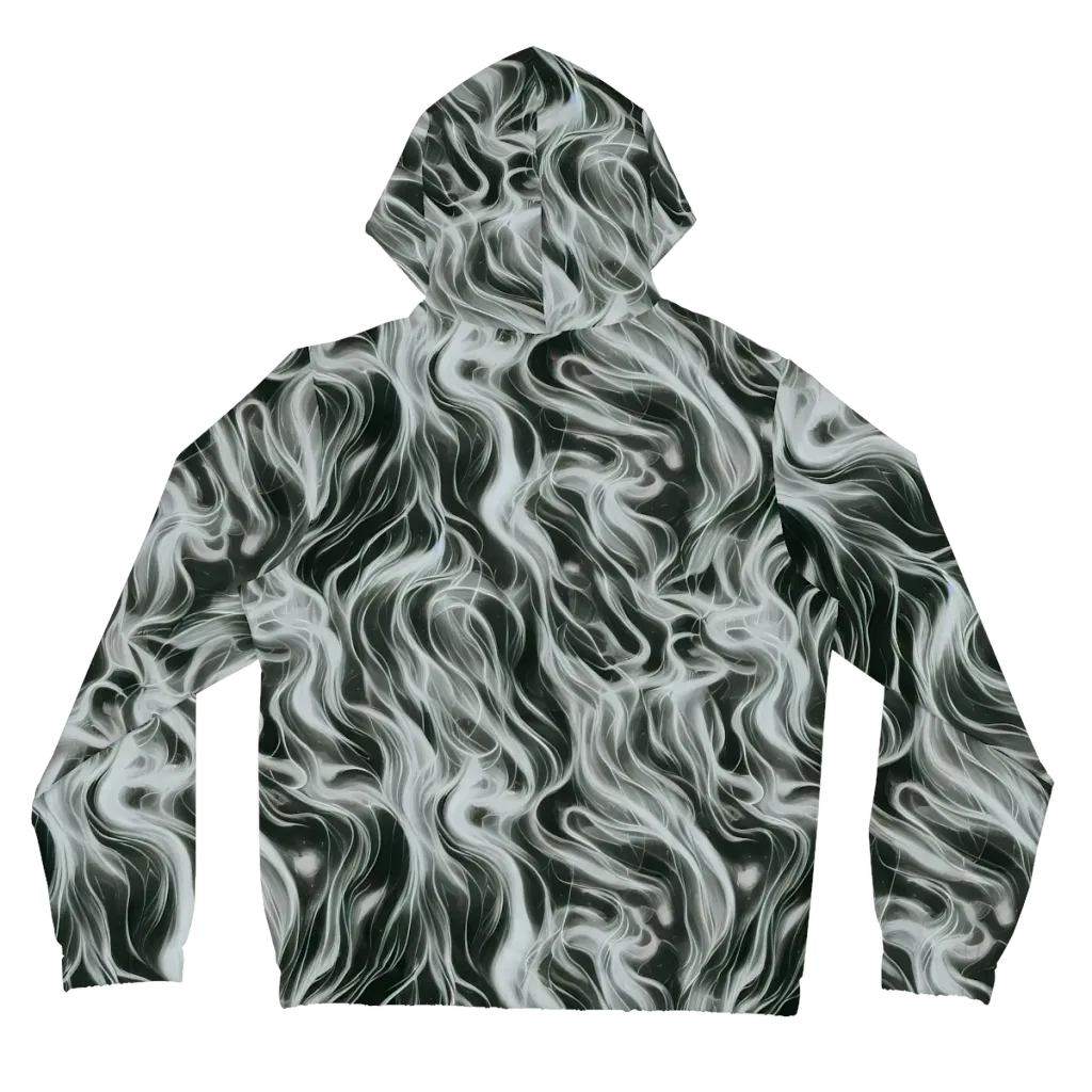 Smoke Tide on Women's Full-Zip Hoodie — Back