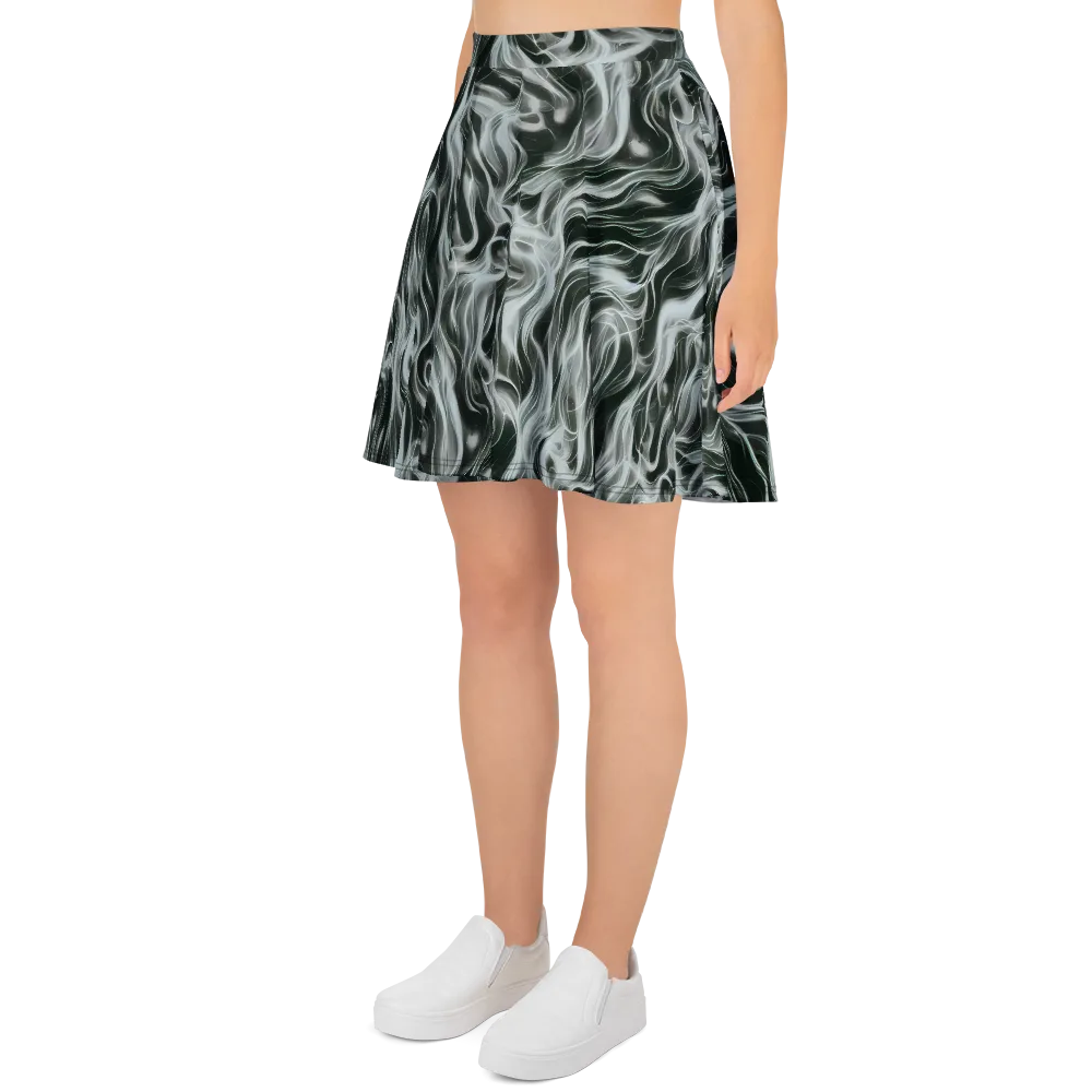 Smoke Tide on Skater Skirt — Left