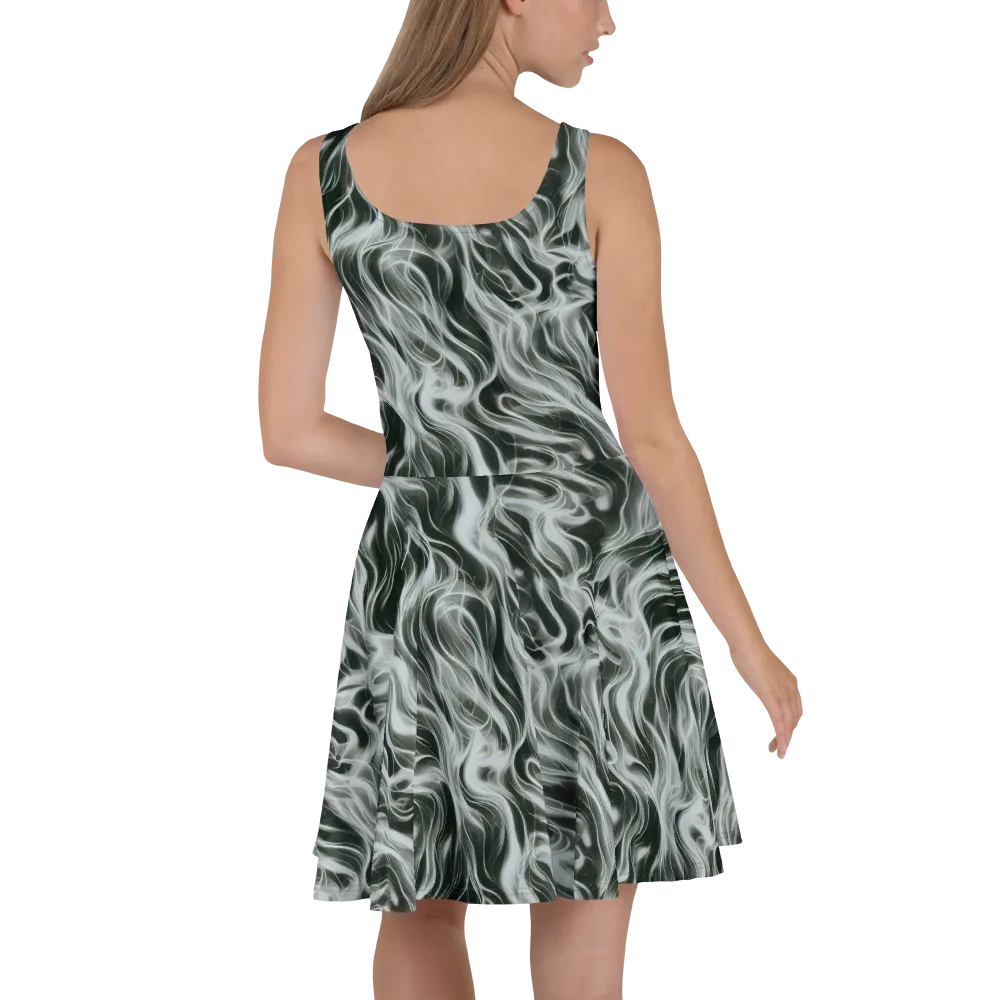 Smoke Tide on Skater Dress — Back