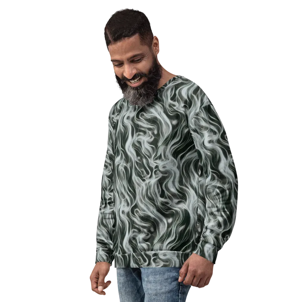 Smoke Tide on Sweatshirt — Left Front