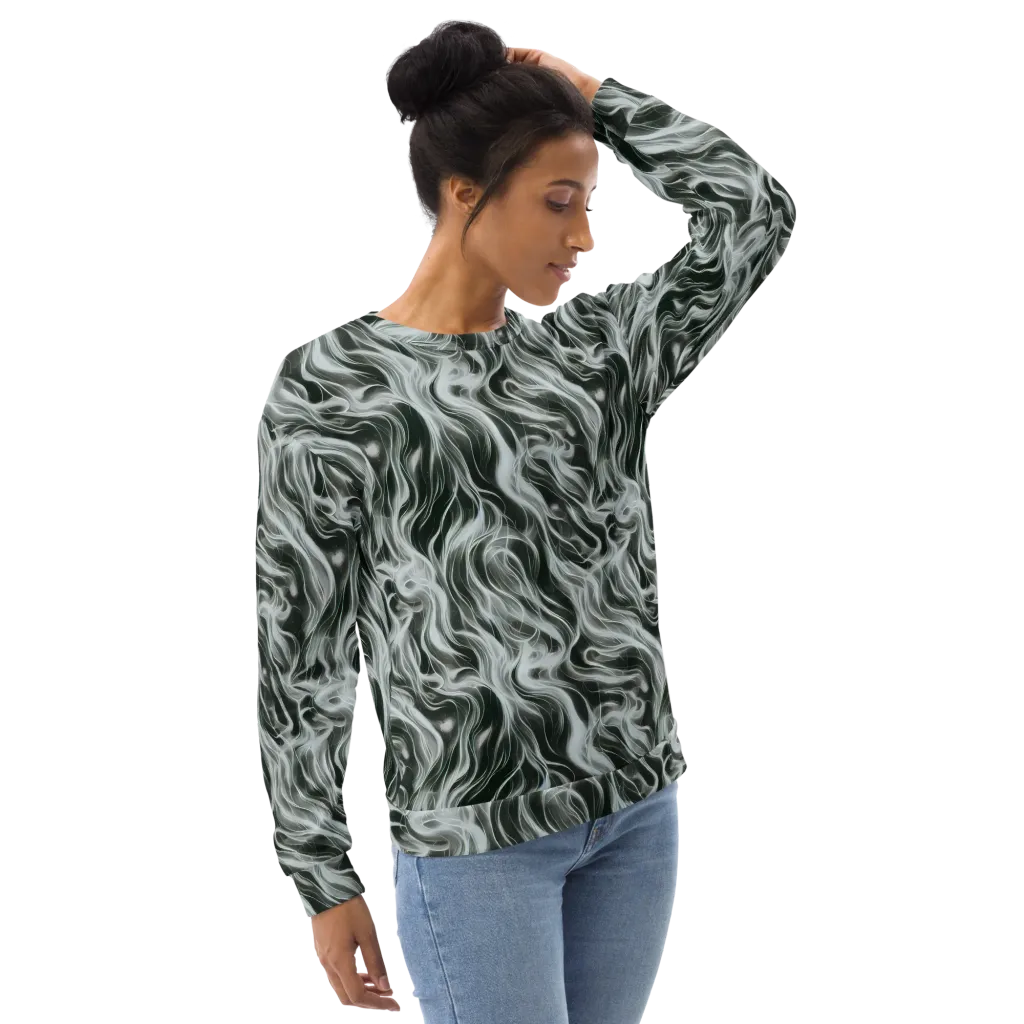 Smoke Tide on Sweatshirt — Right Front
