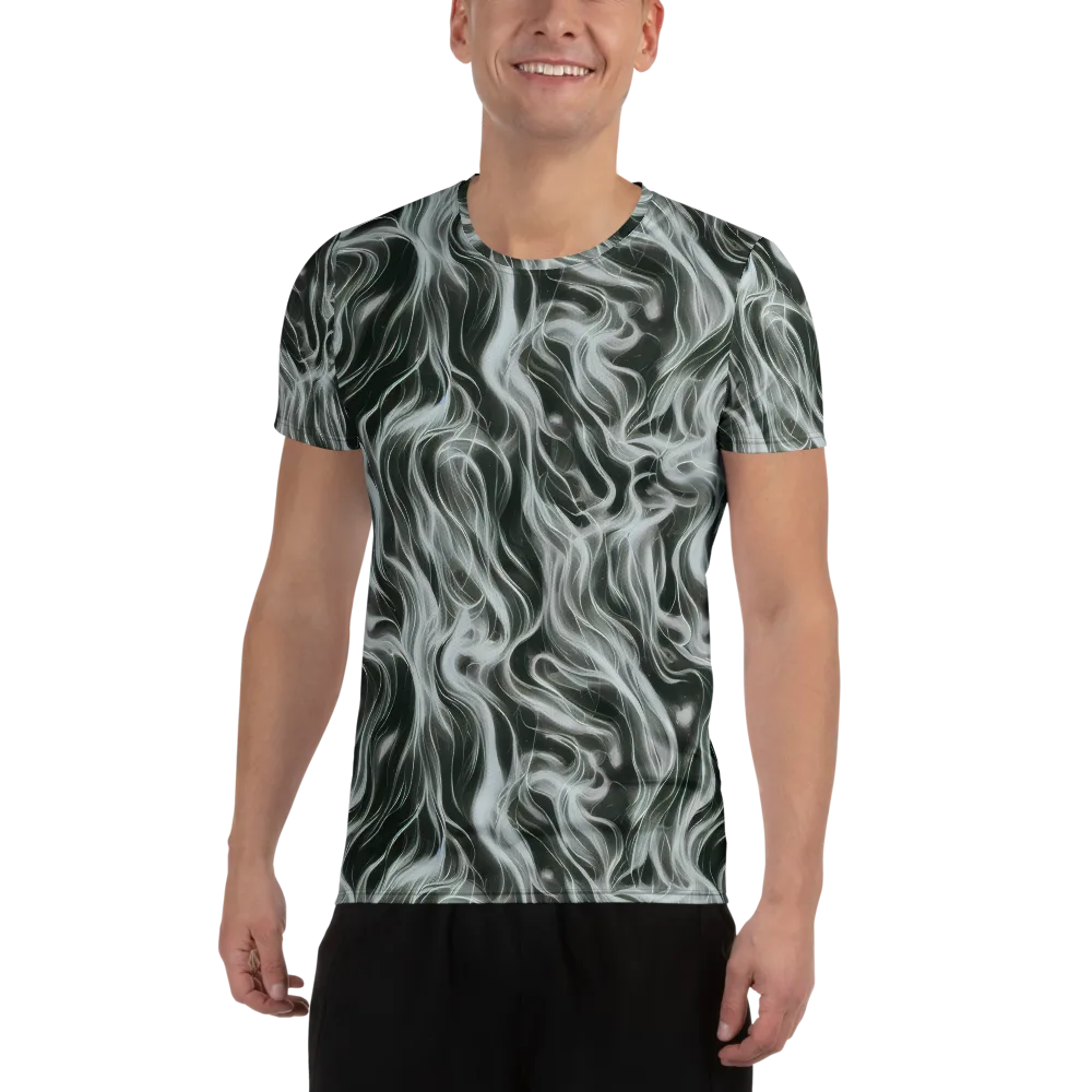 Smoke Tide on Men's Athletic T-Shirt — Front