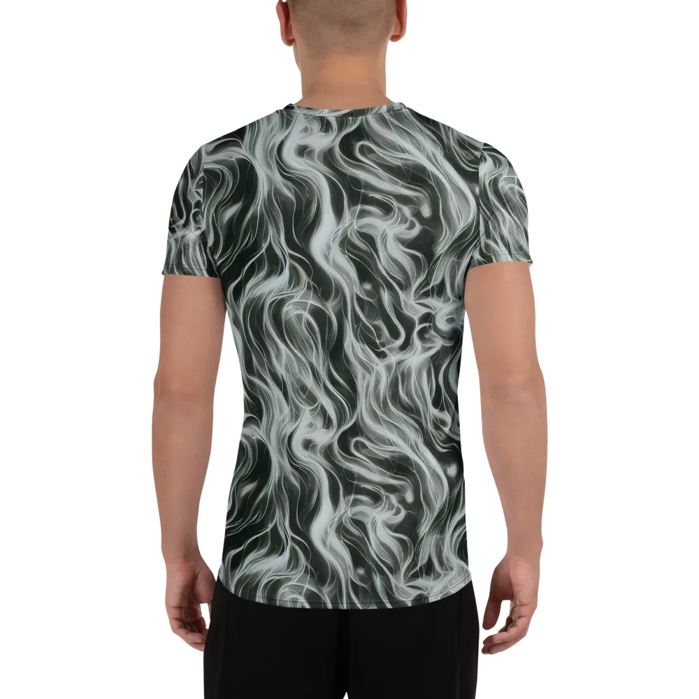 Smoke Tide on Men's Athletic T-Shirt — Back