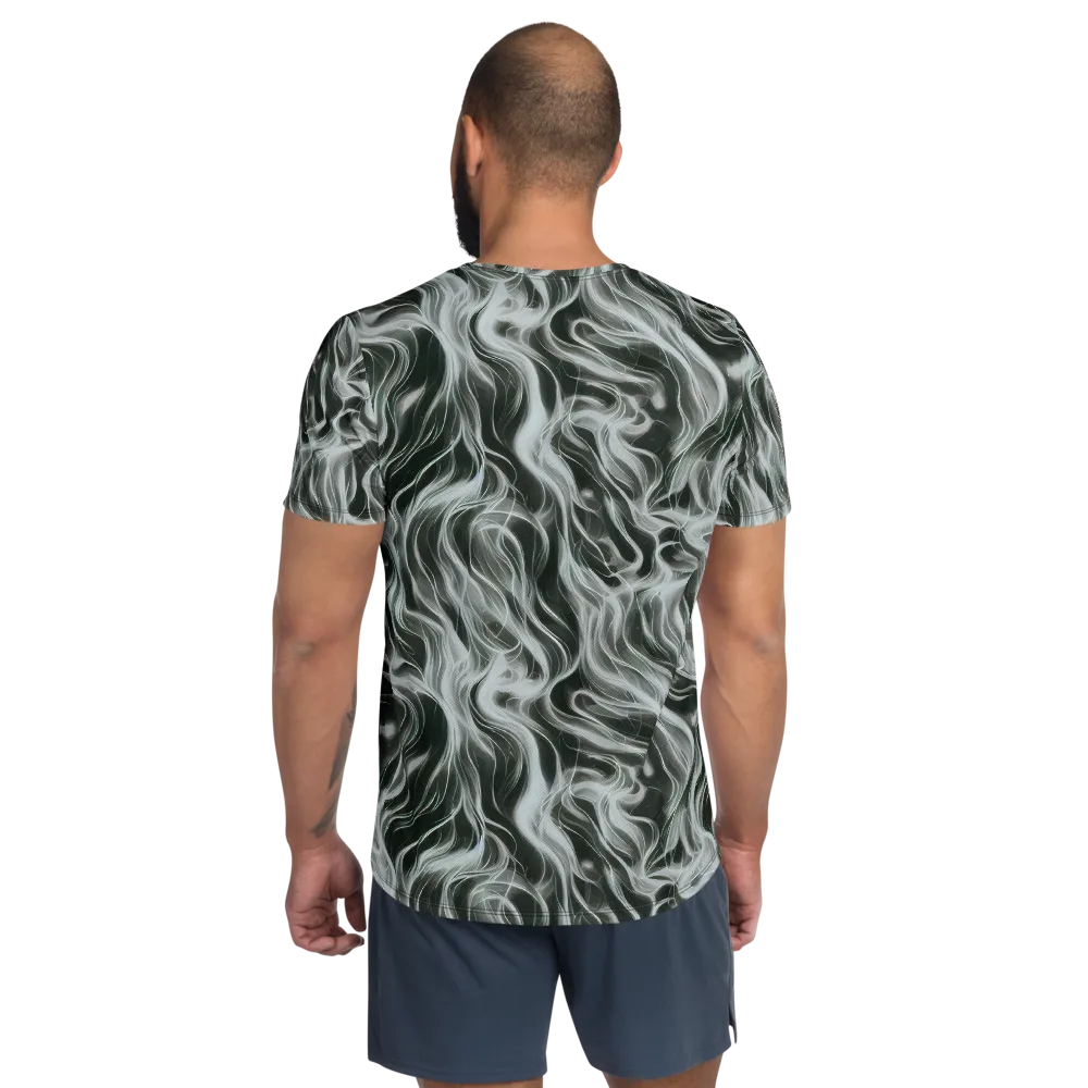 Smoke Tide on Men's Athletic T-Shirt — Back