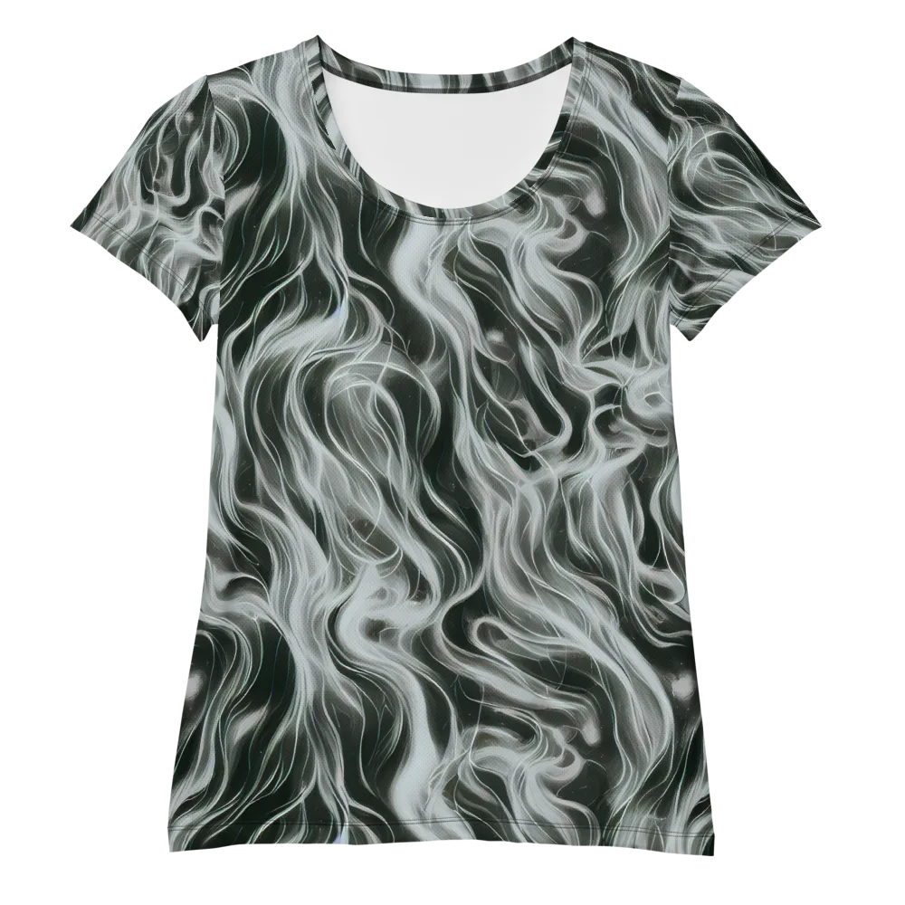 Smoke Tide on Women's Athletic T-Shirt — Front