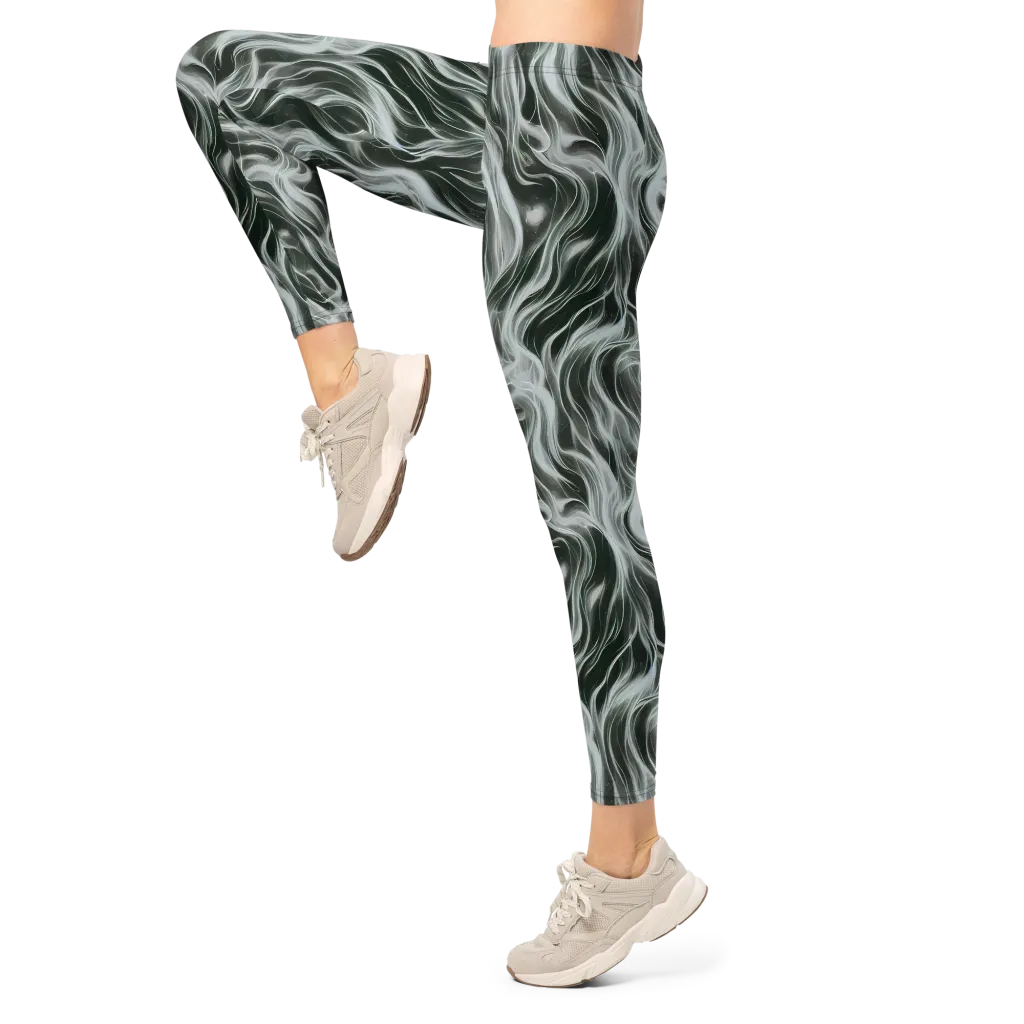 Smoke Tide on Leggings — Left