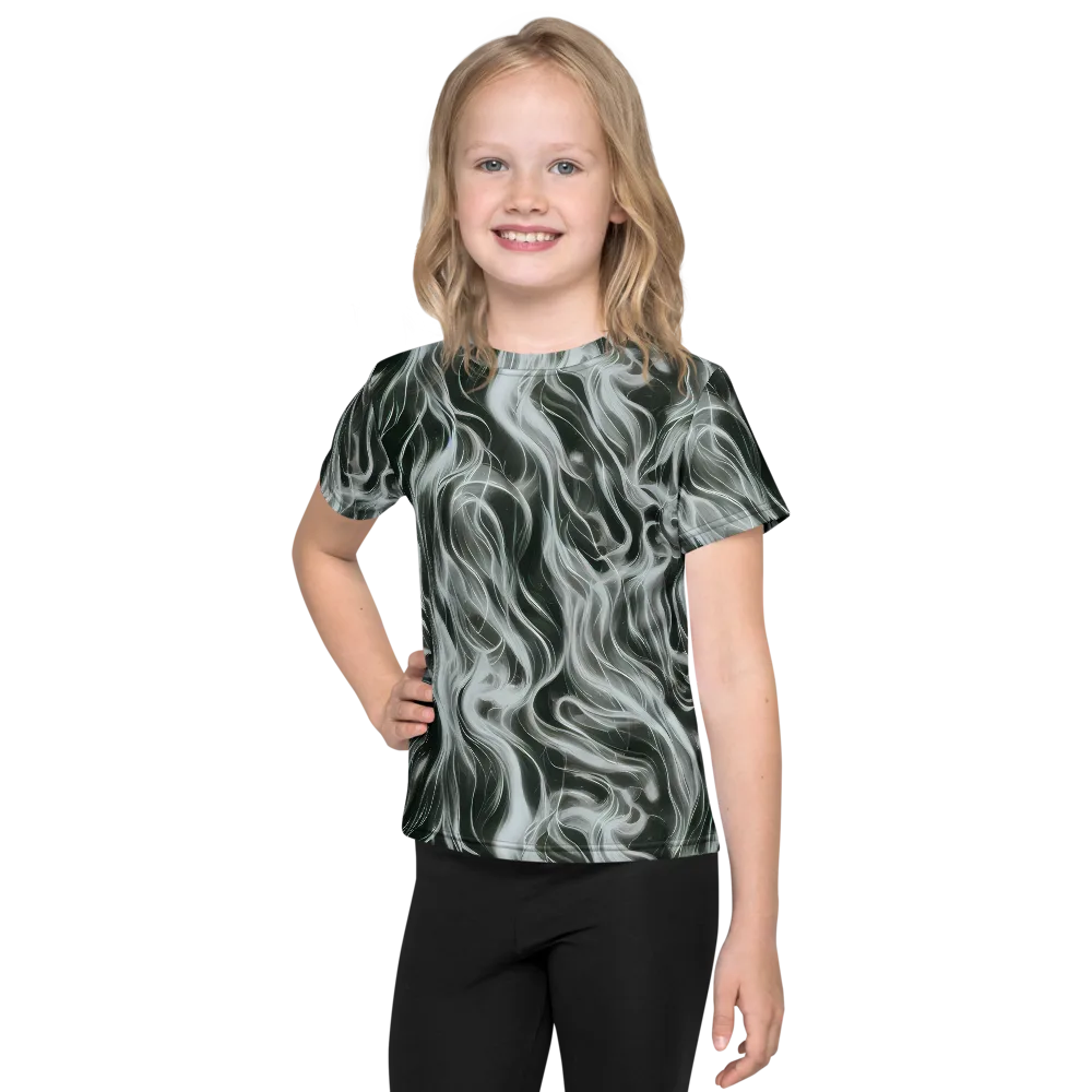 Smoke Tide on Kids Crew Neck T-Shirt — Front