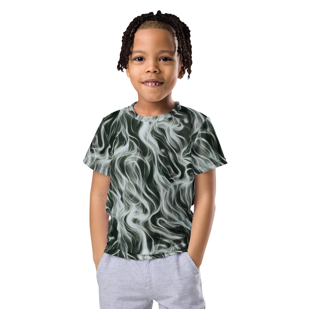 Smoke Tide on Kids Crew Neck T-Shirt — Front