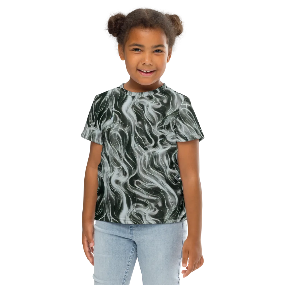 Smoke Tide on Kids Crew Neck T-Shirt — Front