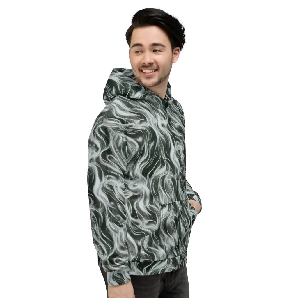 Smoke Tide on Hoodie — Right