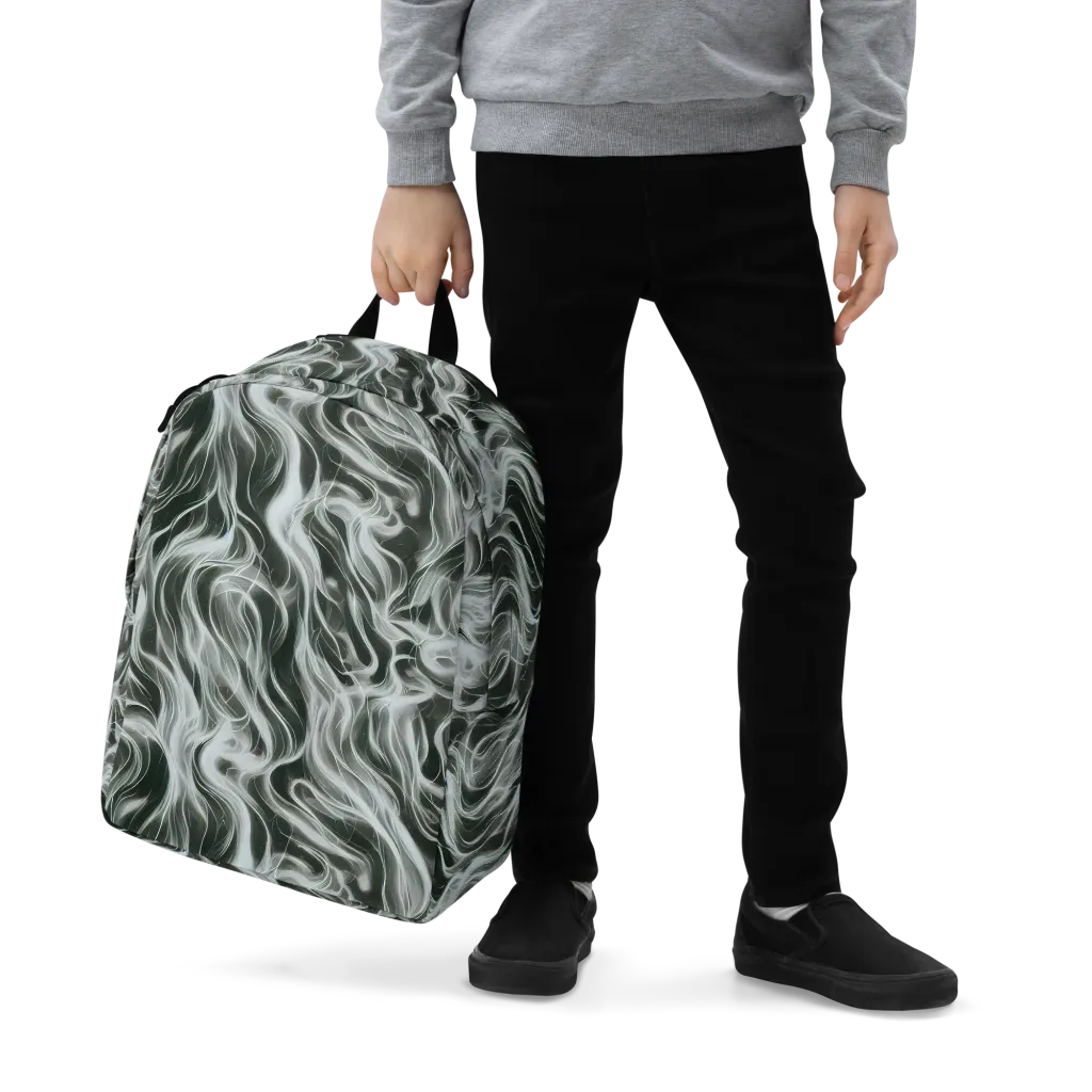Smoke Tide on Minimalist Backpack — Zoomed-in