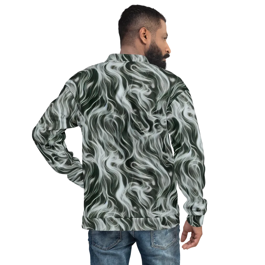 Smoke Tide on Bomber Jacket — Back