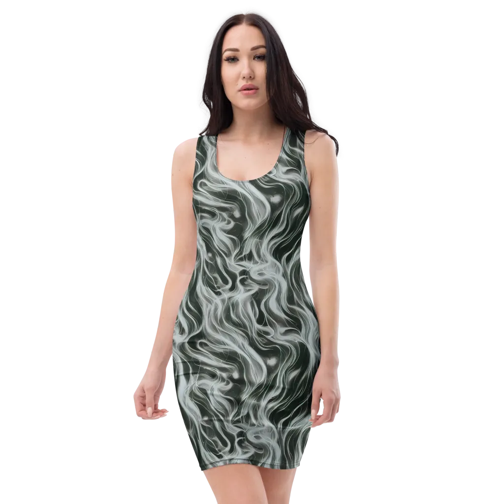 Smoke Tide on Bodycon Dress — Front