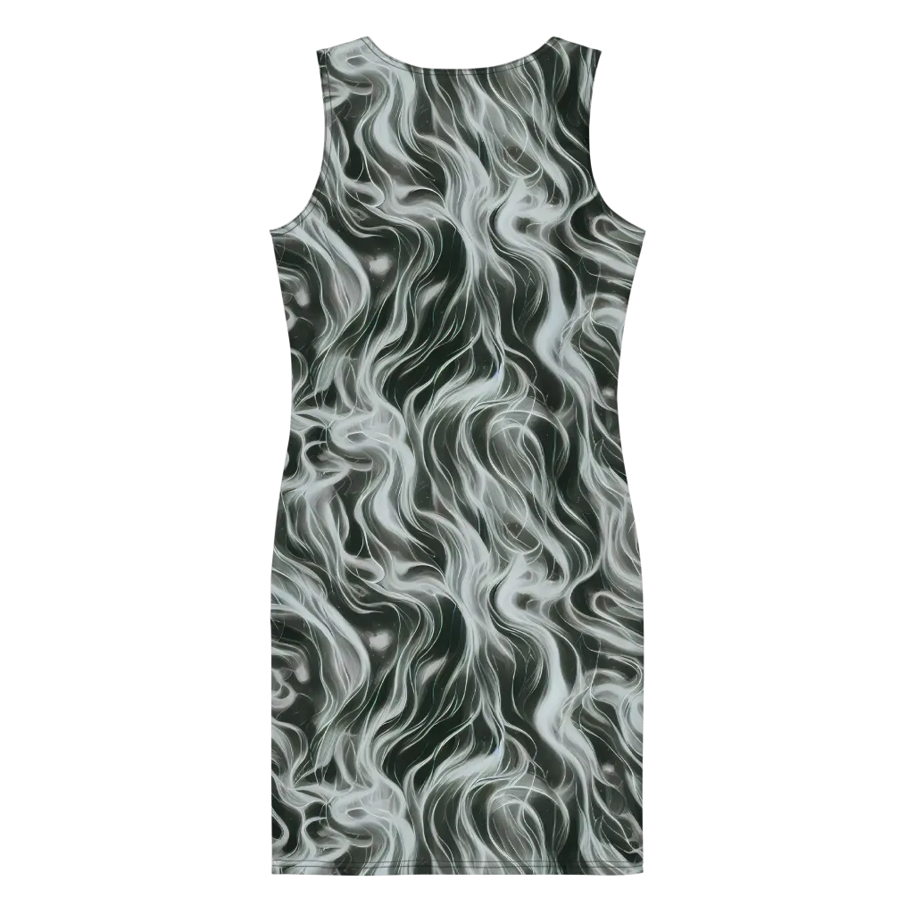Smoke Tide on Bodycon Dress — Back