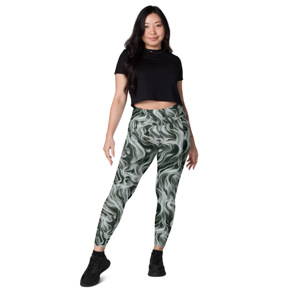 Smoke Tide on Leggings with Pockets — Front
