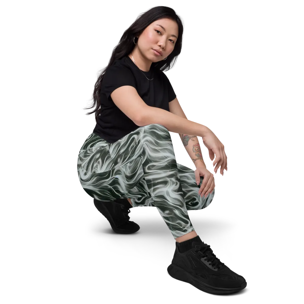 Smoke Tide on Leggings with Pockets — Right Front