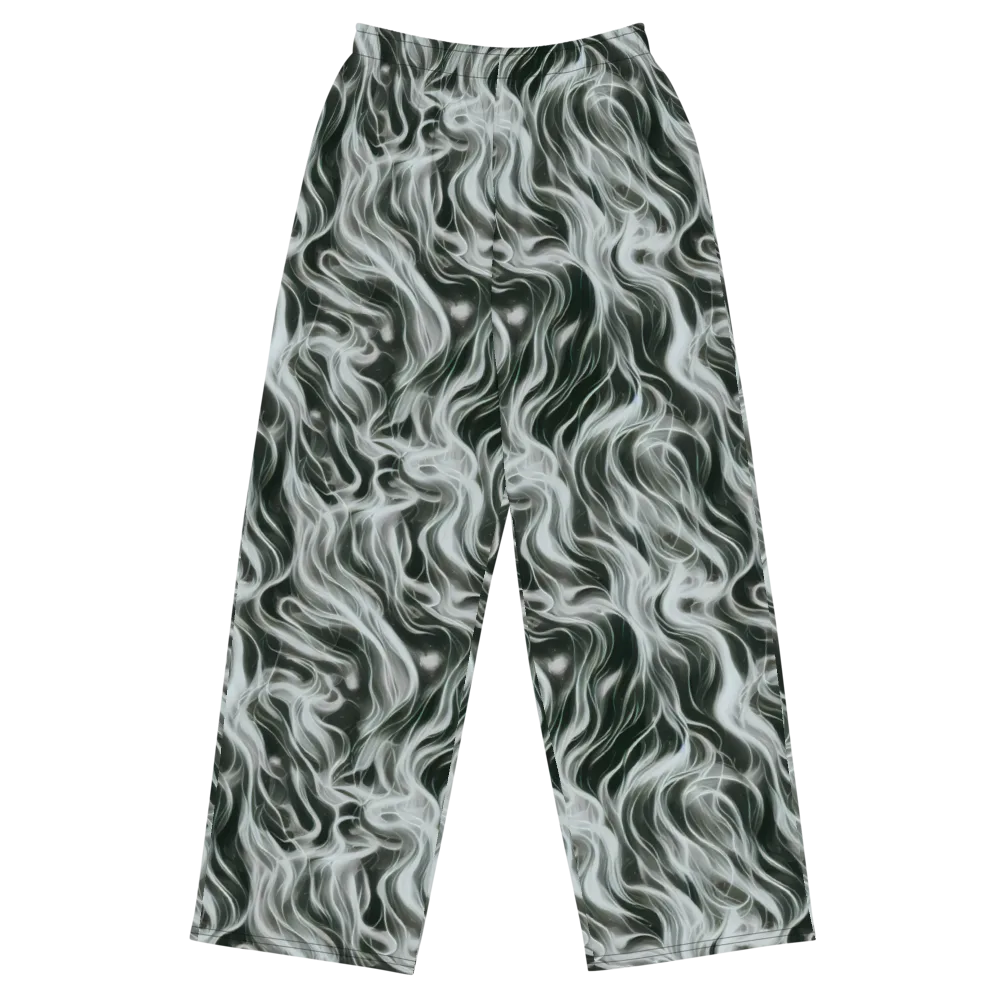 Smoke Tide on Wide-Leg Pants — Front