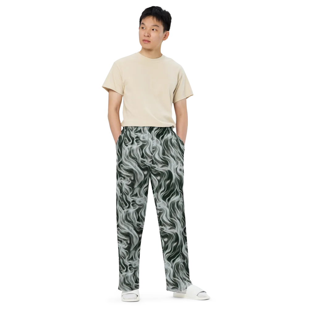Smoke Tide on Wide-Leg Pants — Front