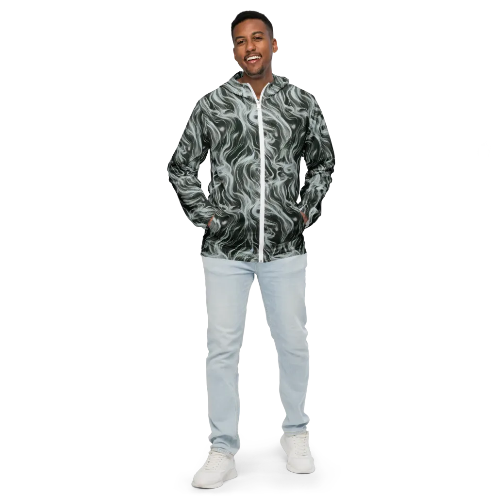 Smoke Tide on Men's Windbreaker — Front