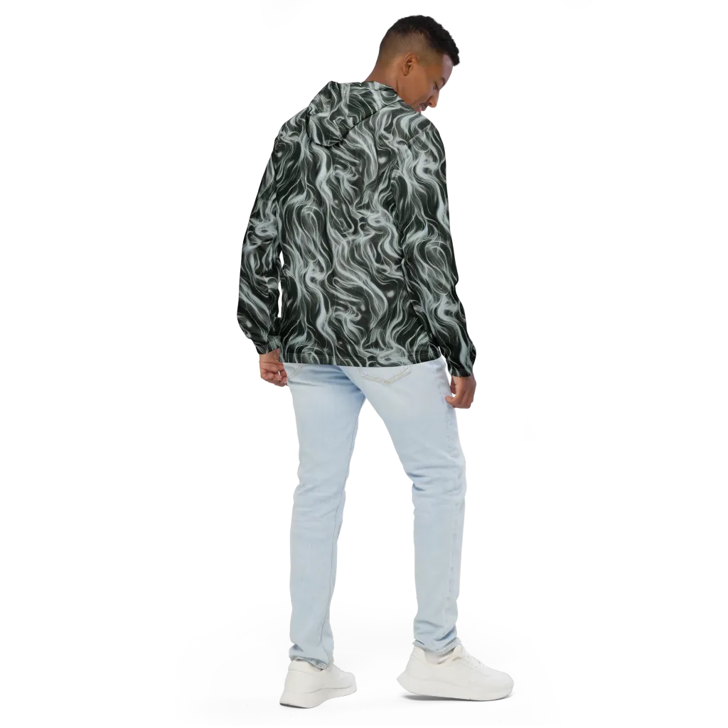 Smoke Tide on Men's Windbreaker — Back