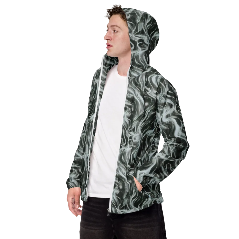 Smoke Tide on Men's Windbreaker — Left Front
